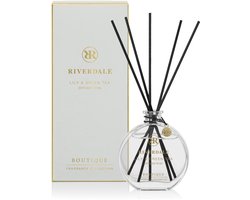 Riverdale - Geurstokjes - Lily & Green Tea - 90 ml - Grijs - Subtiele geurverspreiding