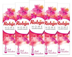 Robijn Geurstokjes Pink Sensation - 5 x 45 ml