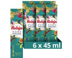 Robijn Home Paradise Secret Geurstokjes - 6 x 45 ml - Voordeelverpakking