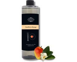 Scentchips® Geurstokjes Navulling Vanille & Mango - Vanille hout - Geurverspreider - Luchtverfrisser - Huisparfum - 400ml