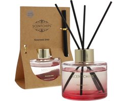 Scentchips Geurstokjes set Cylinder Nouveau Jour - Geurstokjeshouder - Geurstokjes Navulling - Geurstokjes - Voorgevuld - Geurverspreider - Huisparfum - 100ml