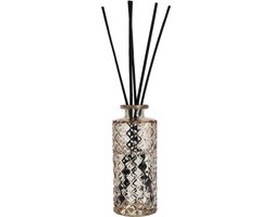 Scentmoods complete set geurstokjes Madame Coco in bruin Glas inclusief stokjes