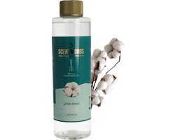 Scentmoods Geurstokjes Navulling - Katoen - Geurverspreider - Luchtverfrisser - Huisparfum - 400ml