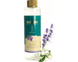 Scentmoods Geurstokjes Navulling - Lavendel & Jasmijn - Geurverspreider - Luchtverfrisser - Huisparfum - 400ml