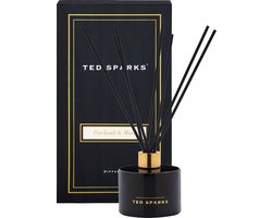 Ted Sparks - Geurstokjes - Huisparfum - Interieurparfum - Huisgeur geurstokjes – Luxe verpakking - Patchouli & Musk