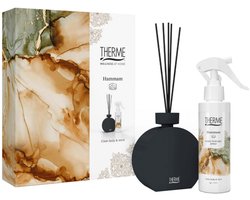Therme - Hammam Luxe Home Perfume Set - Geurstokjes 150 ml + Room Spray 150 ml