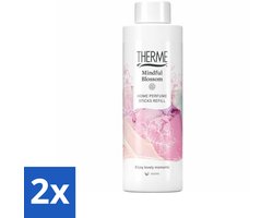 Therme - Mindful Blossom - Navul Geurstokjes - Langdurige Geur - Aromatisch - 150ml - Voordeelverpakking - 2 stuks