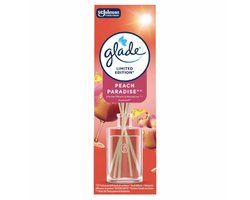 Zomer Geurstokjes - Peach Paradise - Glade | 1x 50ml - Perzik & Mandarijn | Voorjaar Geurdiffuser - Limited Edition 2026