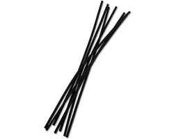 Zwarte Geurstokjes - Geur verspreiders - zwarte diffusor h25 x20, zwart