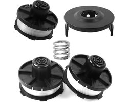3 stuks draadspoelen reservespoel voor accu trimmer grasttrimmer - vervangende autofeed spoel lijn (83 m-27 ft Ø 16 mm met spoelafdekking)