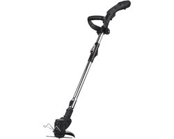 Accu Grastrimmer 12V – Draadloze Onkruidverwijderaar – Telescopische Stok 26,5 cm – 3-in-1 Messen (Kunststof, Metaal & Zaagblad) – Incl. 2 Batterijen & Oplader – Voor Tuin & Gazons