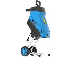 Aura® Professionele Hakselaar Versnipperaar - Hakselaar Electrisch 50L - Versnipperaar Hakselaar – 2500W – Max. Ø45mm - Incl. Wielen, Opvangzak, Duurzame Draaimessen – Heggen, Bomen en Haag -Tuinonderhoud - Blauw - 49cm x 40cm x 104cm