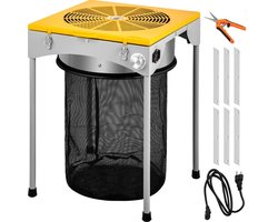 Blad- en Kruidentrimmer - Elektrische Bowl Trimmer - Ø 46 cm - RVS - 50W Motor - Verstelbare Snelheid