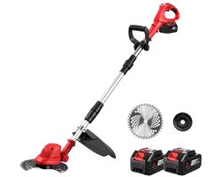 Borstelloze elektrische grasmaaier - grastrimmer - Bosmaaier - Kantenmaaier - opvouwbaar - 4000W - Power Tool - Tuingereedschap voor Gazon - 18V batterij