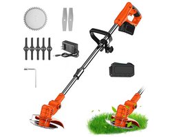 Bovista Kantenmaaier Electrisch - Met Accu - Draadloos - Voegenborstel - Grastrimmer - Kantensnijder - Onkruidborstel - Bosmaaier - Elektrische - 1 Accu