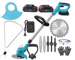 Boxer Krachtige Accu Grastrimmer 24V – Met 2 Accu’s en Handige Accessoires!
