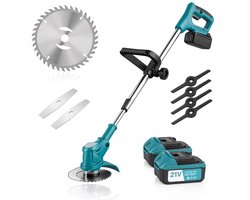 BronStore® Kantenmaaier - Grastrimmer met Accu - Bosmaaier Elektrisch - Inclusief 2 Accu's & Complete Set