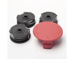Draadspoelen Geschikt voor Bosch Trimmer - F016800351 - ART 24, 27, 30 en 30-36 LI - 6 m - Ø 1.60 mm - 3 Stuks - Reserve Spoel-Gratis deksel