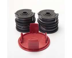 Draadspoelen Geschikt voor Bosch Trimmer - F016800351 - ART 24, 27, 30 en 30-36 LI - 6 m - Ø 1.60 mm - 4 Stuks - Reserve Spoel-Gratis deksel
