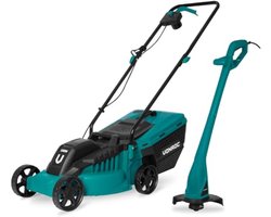 Grasmachine 1300W met 32 cm snijbreedte en Grastrimmer 300W – Compleet Set voor Perfect Onderhoud
