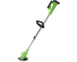 Grastrimmer & Bosmaaier -21V 18000RPM Krachtig - Inclusief 2 Accu's - Telescopisch & Lichtgewicht - Multifunctionele Messenset - Voor Gazon & Onkruid