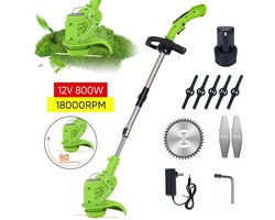 Livano Kantenmaaier Electrisch - Met Accu - Draadloos - Voegenborstel - Grastrimmer - Kantensnijder - Onkruidborstel - Bosmaaier - Elektrische - 1 Accu