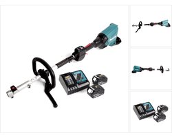 Makita DUX 60 RT accu multifunctionele aandrijving 36V (2x 18V) borstelloos + 2x accu 5,0Ah + snellader