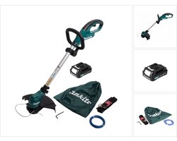 Makita UR 100 DA1 accu grastrimmer 10.8V + 1x accu 2.0Ah + 1x snaarkop en accessoires - zonder oplader