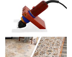 Mercadome® Tapijt trimmer - Tapijten - Tapijtreiniger - Carpet - Woonkamer - Gebruiksvriendelijk - Incl. Opslagkoffer - Rood - 16x10cm -
