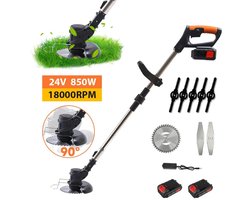 Nivard Kantenmaaier Electrisch - Met Accu - Draadloos - Voegenborstel - Grastrimmer - Kantensnijder - Onkruidborstel - Bosmaaier - Elektrische - 1 Accu - 24V