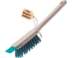 Novaliv borstel grasmaaierreiniger grasmaaierborstel met schraper 30cm grasmaaierborstel voor elektrische zitmaaiers & grasmaaiers evenals handborstels & heggenscharenreinigers geschikt