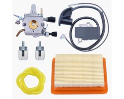 Ontstekingsspoel, luchtfilter en brandstofleiding set geschikt voor STIHL FS350, FS300 en FS250 trimmers voor optimale prestaties en eenvoudige vervanging
