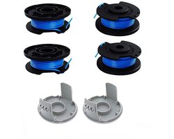 Ryobi One+ AC14RL3A vervangspoelen set met 6 spoelen van 1,65 mm diameter en 2 beschermkappen voor langdurig gebruik en optimale prestaties