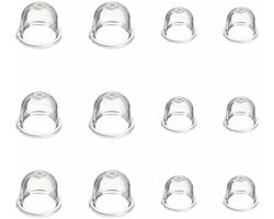 Siliconenbrandstof - Oliespuit - Reserveonderdelen voor oliespuit - Accessoires voor pompkogels - Accessoires voor grasmaaiers - geschikt voor grasmaaiers, bladblazers, grastrimmers, snijmachines - 6 stuks - 22 mm en 6 stuks - 19 mm