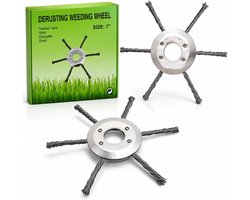 SnelShoppen - Robuuste Staaldraad-Grastrimmerkop 8 Inch voor Tuinonderhoud, Grasmaaien, Grastrimmer Onderdelen, Duurzaam Materiaal, Perfect voor Tuin