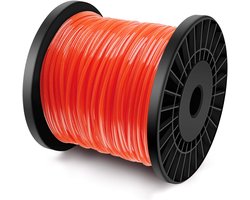 Trimmer Draad - Maaidraad Nylon - Onkruid Verwijderen - 5-Zijdig Geslepen - 2.8mm x 100m - Rood