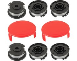 Vervangende draadspoelen Ø 1,6 mm/5 m - 6 spoelen + 2 doppen - Geschikt voor Ein-hell GE-CT 18/28 Li - ShopVlot