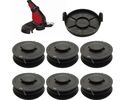 Vervangende spoel voor Ein-hell GC-ET RTV 400 RTV 550 RTV 550/1 grastrimmer - 10 m lange 2 mm dia - 6 spoelen +1 dop