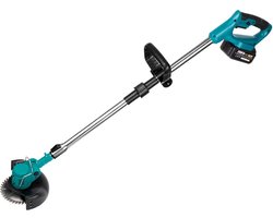 Whoopr® Elektrische Grastrimmer - Onkruidborstel Accu - Geschikt voor 18V Accu's - Bosmaaier - Grasmaaier - Kantenmaaier - Draadloos - Tuingereedschap - 2X Accu - In Hoogte Verstelbaar