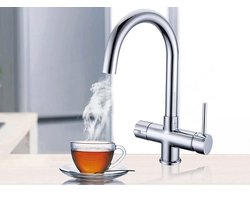3 in 1 Kokendwaterkraan - Cool Touch - 2,3 L boiler - Verchroomd