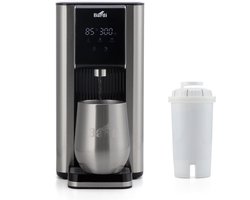 Bardi Heetwaterdispenser 2.6L – Instant Waterkoker met Touchscreen – 7 Temperatuurstanden & 5 Volumestanden – Inclusief STRIX Waterfilter, Thermosbeker & Onderzetter – RVS