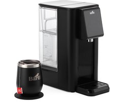 Bardi Instant Heetwaterdispenser 2,6L – 6 Standen – 45-100°C – Touch Bedieningspaneel – Inclusief Thermoscup – Zwart