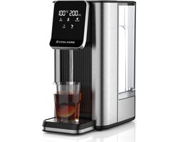 CoolHome HW24 Heetwaterdispenser - 2,5L | 45–100°C - Heet water dispenser met Touch Display - Instant Waterkoker RVS - Zwart