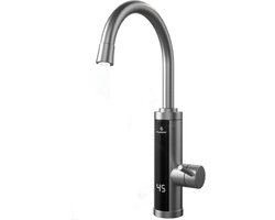 Direct Heet Water Kraan met Digitaal Display | Roestvrijstaal Keukenkraan | Warme en Koude Toevoer