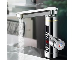Doorstroomverwarmer voor elektrisch water - warmwaterkraan - geschikt voor badkamers en keukens - warmt snel op