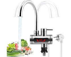 Elektrische Doorstroomboiler met LCD Display en RVS Kraan