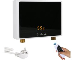 Elektrische Mini-Doorstroomboiler 3000 W met Digitaal LED-Display - Instant Warm Water voor Badkamer en Keuken