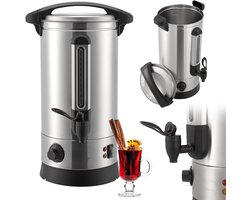 Elektrische Warme Dranken Dispenser 10 Liter | RVS Glühwein, Punch & Waterkoker met Tapkraan