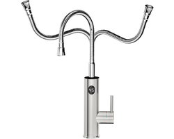 Elektrische Warmwaterkraan 3200W met Directe Doorstroomverwarming en Flexibele Uitloop