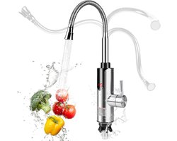 Elektrische Warmwaterkraan met Doorstroomboiler - Snel Verwarming voor Keuken, Badkamer en Camping
